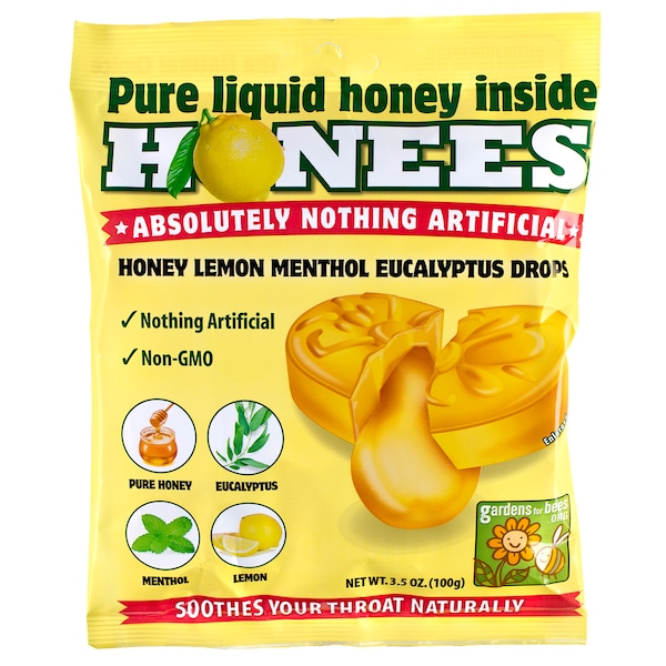 Honees Honees Honey/Lemon Cough Drop Bags, PK240 0404 Zoro